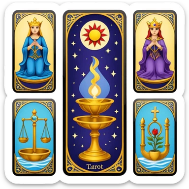 Tarot cards sticker