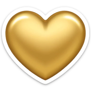 🤍 in gold sticker