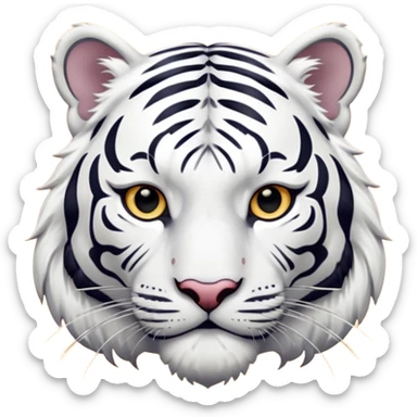 White tiger sticker