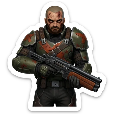 Doom slayer sticker