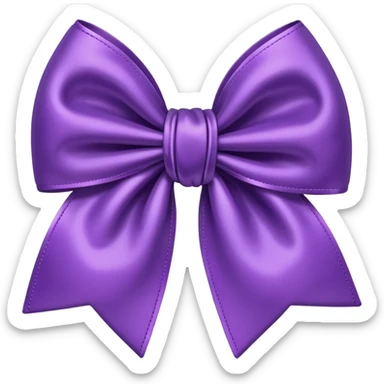 Cute bow purple  sticker
