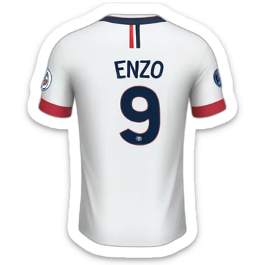 psg-jersey-print-name-enzo-number-9 sticker