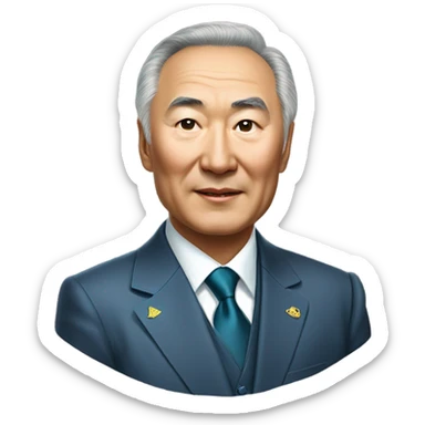 Nūrsūltan Nazarbaev President of Kazakhstan sticker