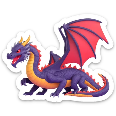 fierce dragon sticker
