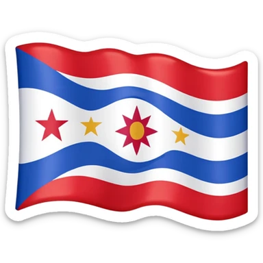 Make the assyrian flag syriac  sticker