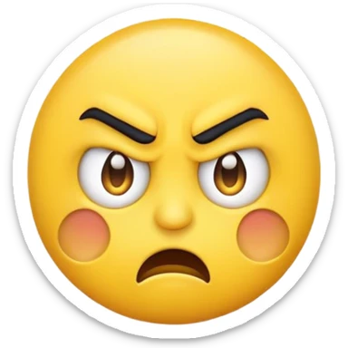 angry shrugging emoji  sticker