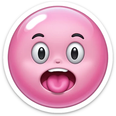 Chicle rosado sticker