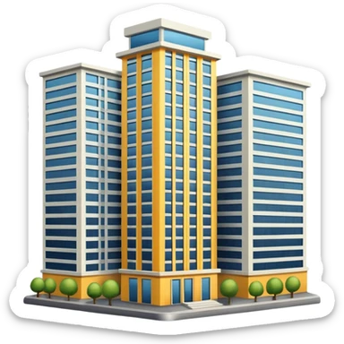 high-rise building sticker