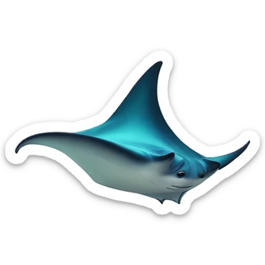 Manta-ray sticker