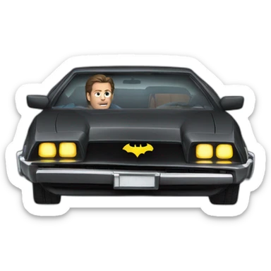 batman in car back to the future sticker