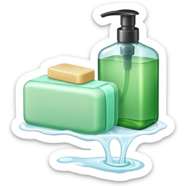 Soap and shampoo sticker
