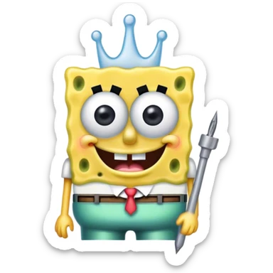 SpongeBob getting a low taper fade sticker