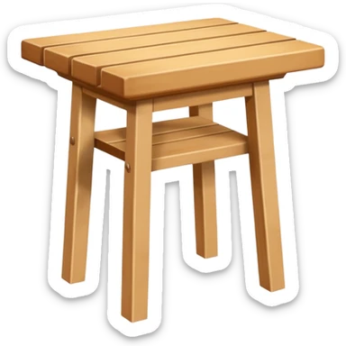 mesa de madera, alta, color madera natural, pequeña, con espacio para solo colocar dos sillas altas sticker