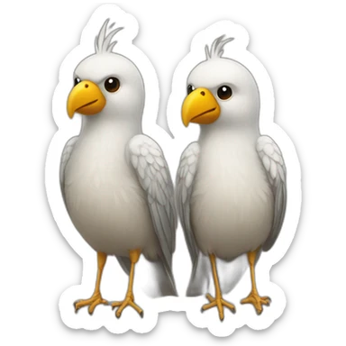 two birds one stone sticker