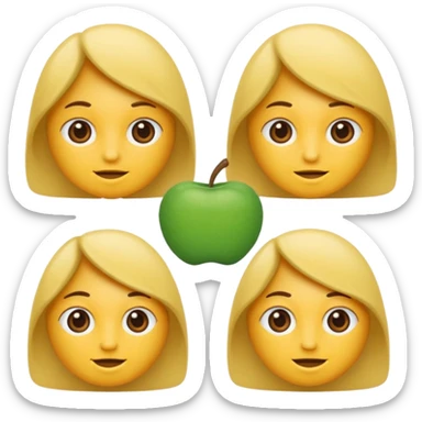   сердце  зеленое меховое как мох  sticker