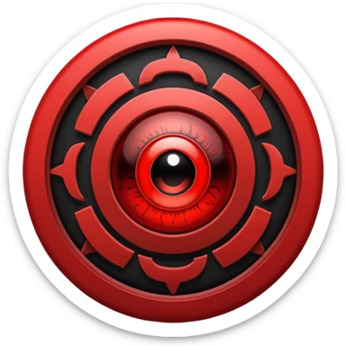 The sharingan from naruto sticker