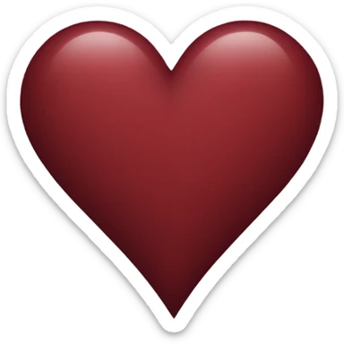 heart in color #70000E sticker