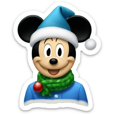Mickey Mouse Christmas sticker
