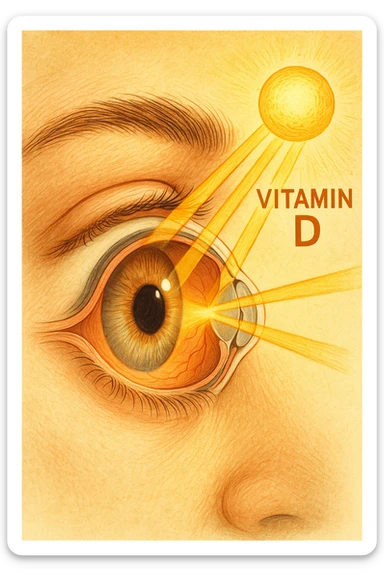gli occhi sono la finestra da cui entra la vitamina d sticker