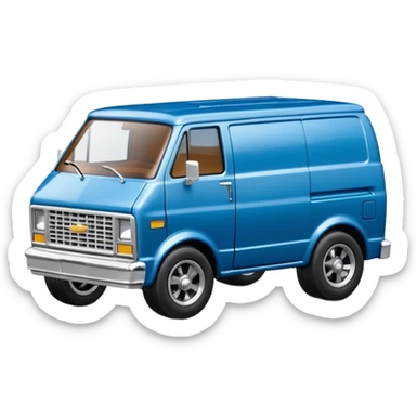 Hot wheels premium 1985 Chevy Astro van  sticker