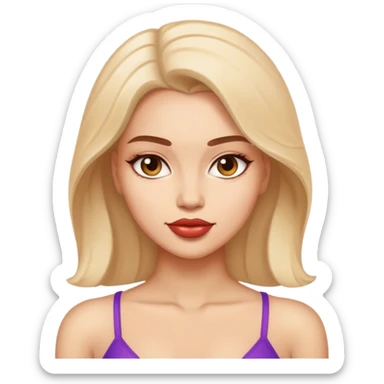 Supermodel body female  sticker