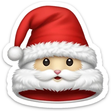christmas hat for a website log sticker