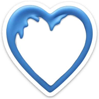White heart. Inside the heart will be in blue “PP” sticker