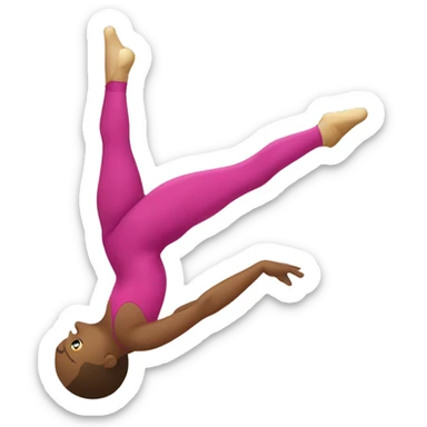 Gymnaste sur poutre sticker