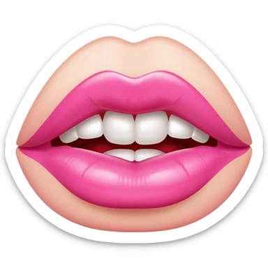 Rhode pink lip gloss sticker