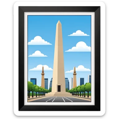 Obelisco argentina  sticker