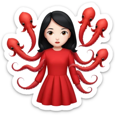young hee doll squid game sticker
