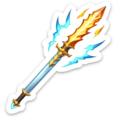 Lightning fire sword of soul sticker