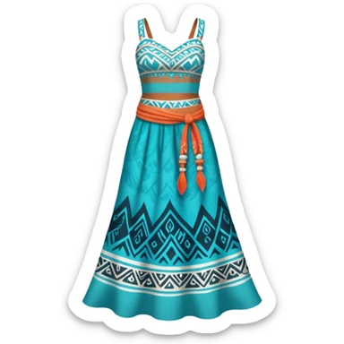 Moana’s dress sticker