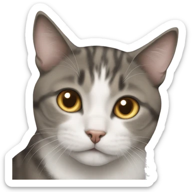 A cat mixed w a dog  sticker