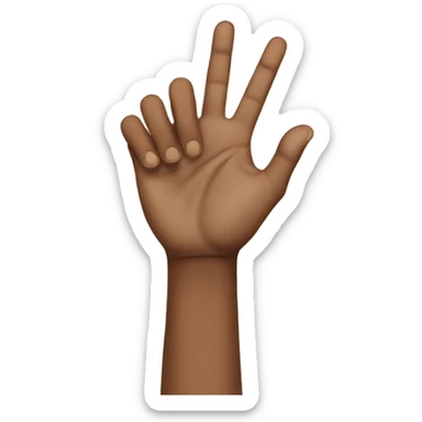 Hand sign west side sticker