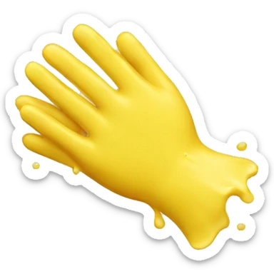 yellow hands soap sticker