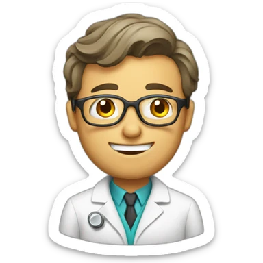 scientist chemist biologist sticker