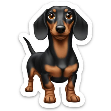 Make a dapple dachshund sticker