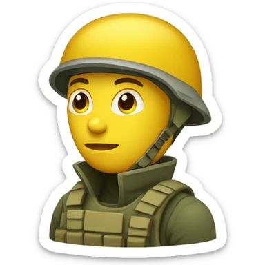 soldier yellow sticker
