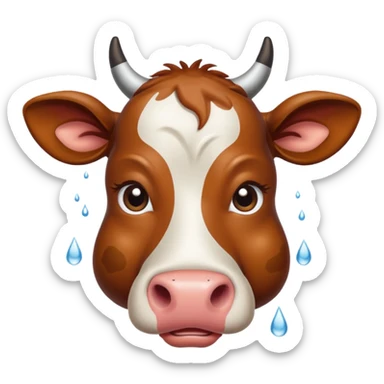 cow sad sticker