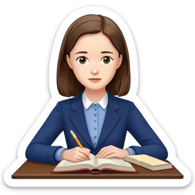 Rory Gilmore Studying sticker