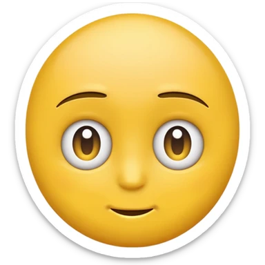 Emoji giving side eye sticker