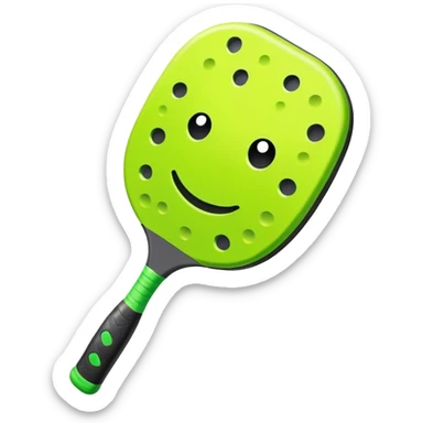 Pickleball and paddle sticker