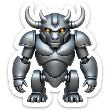 Robot Minotaur sticker