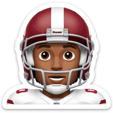 Jalen hurts football player sticker