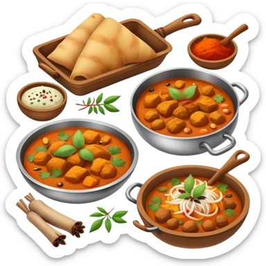 Delicious Indian food  sticker