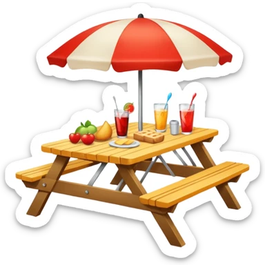 Picnic Table Items sticker