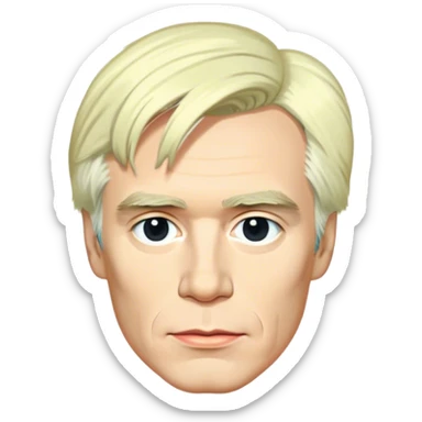 retarato de Andy Wharhol sticker