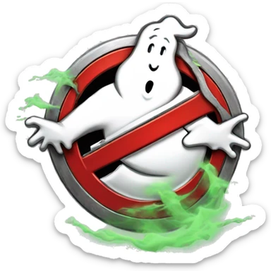 ghostbusters logo sticker