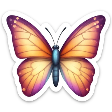 Butterfly sparkles sticker